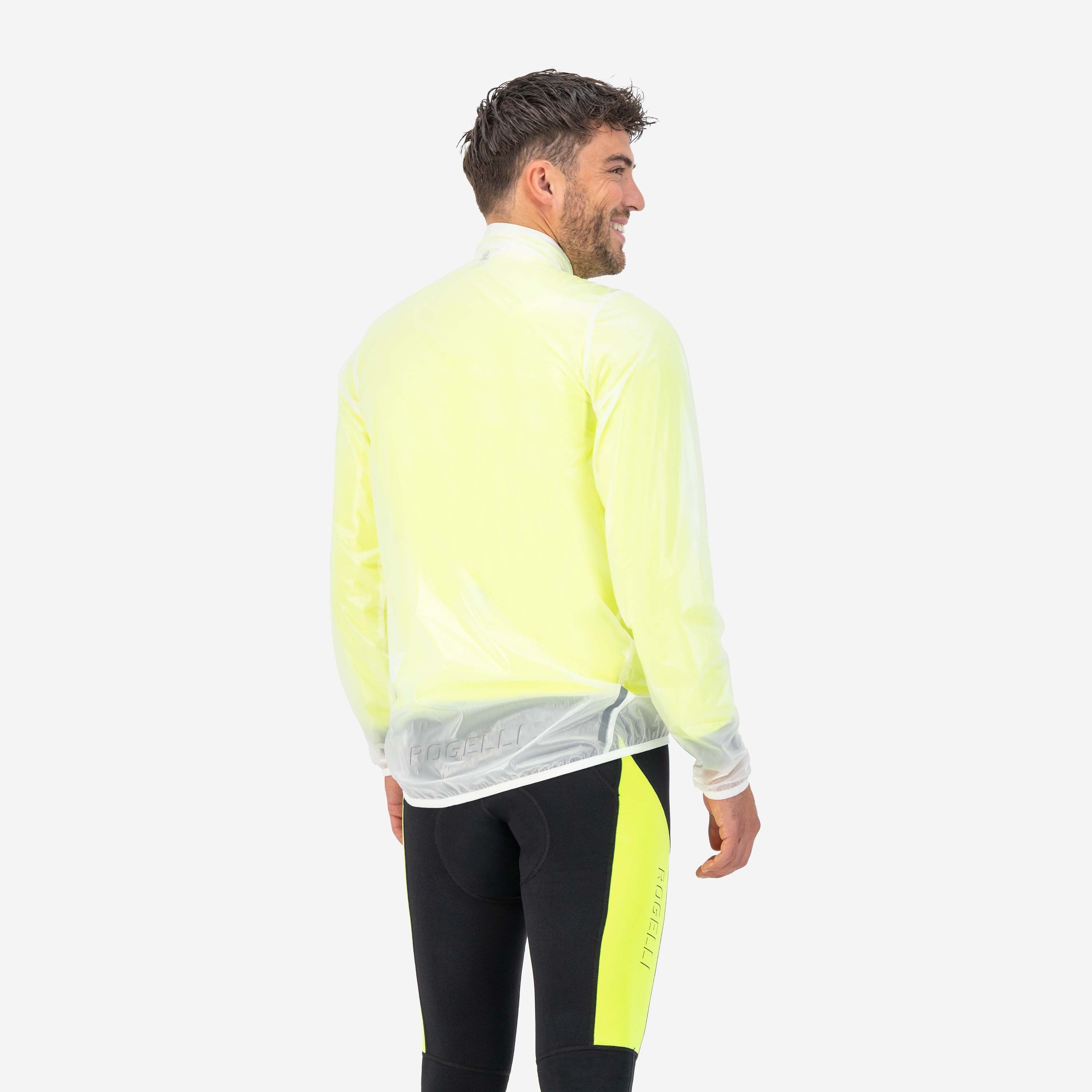 Rogelli Emergency Weiß Herren Fahrrad Regenjacke