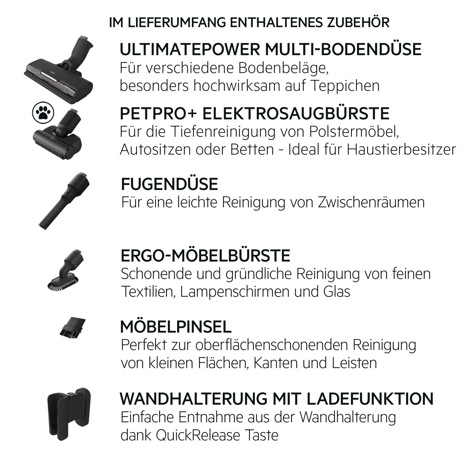 AEG Akku-Handstaubsauger ANIMAL 7000 (AP71AB14UG), beutellos, extrem leicht 2,2 kg, 60 % Recyclingmaterial, bis zu 50 Min. Laufzeit