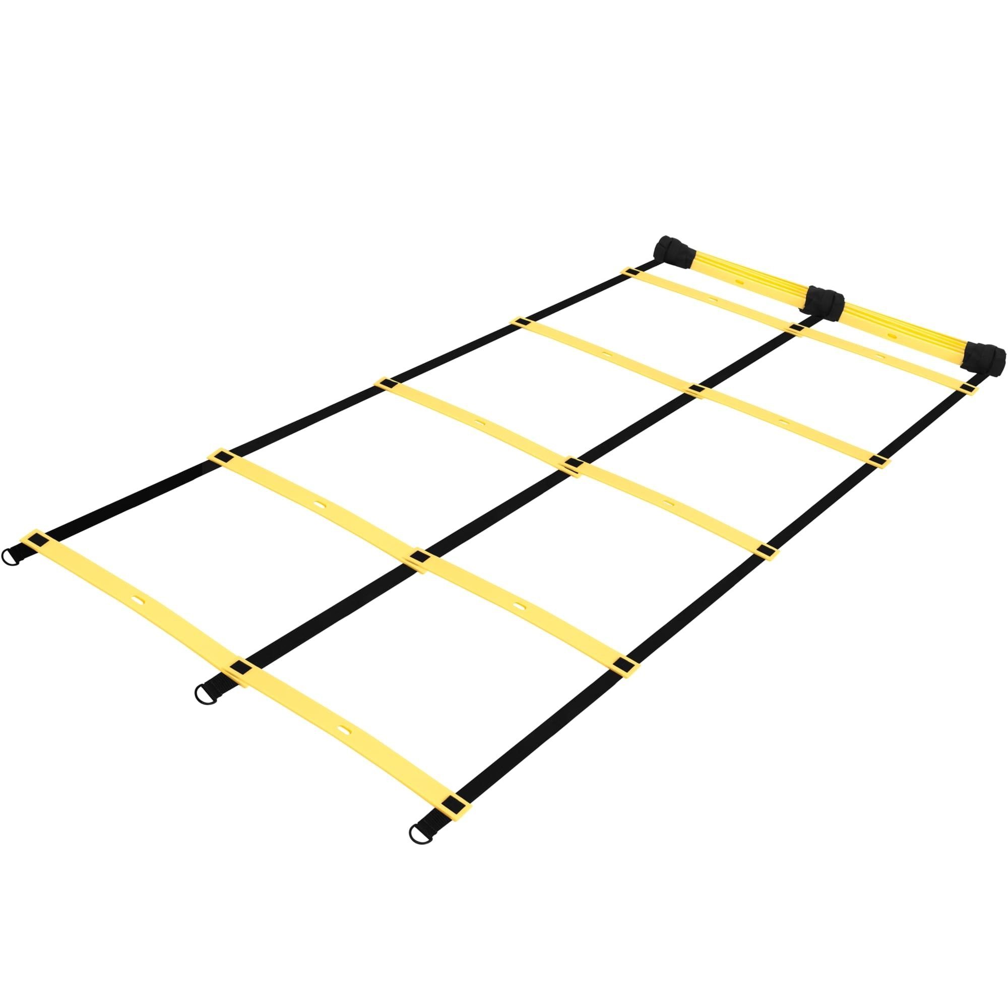GORILLA SPORTS Koordinationsleiter 12 Sprossen, Verstellbar, Fussball Agility Leiter, Trainingsleiter