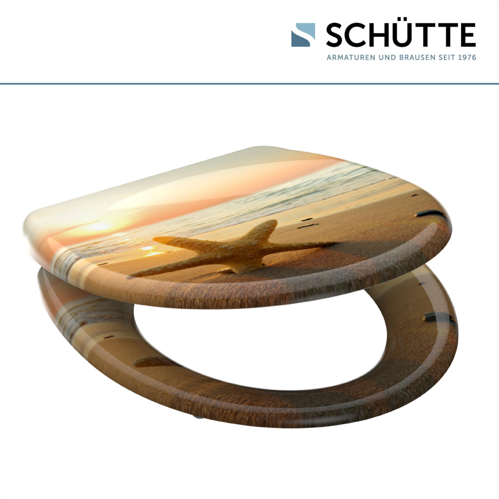 Schütte WC-Sitz SEA STAR Duroplast Motiv Strand