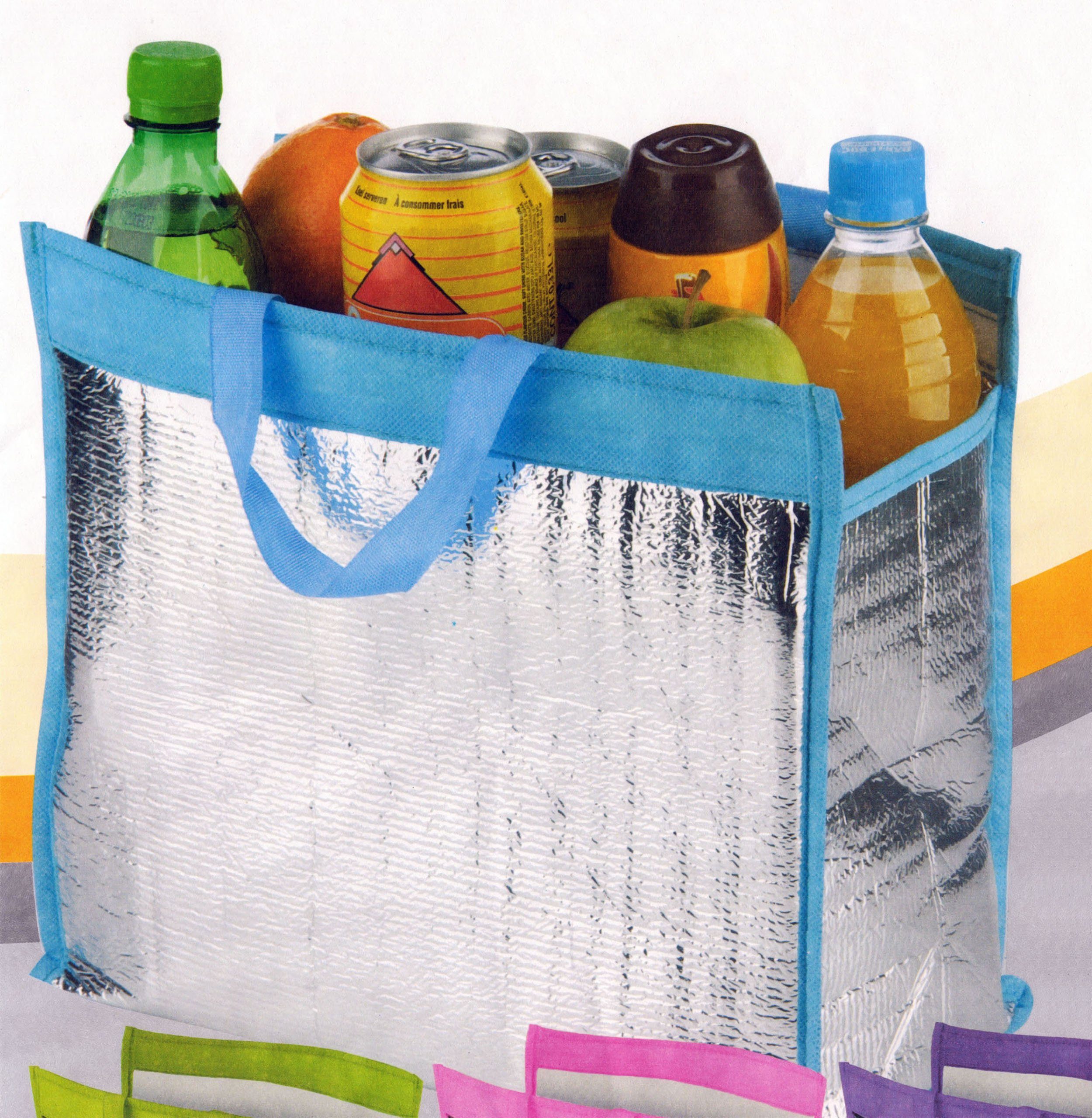 EDCO Kühltasche KÜHLTASCHE 28x30cm bis 4kg Alu-Beschichtung Isoliertasche 81 (Grün), Thermotasche Camping Tasche Picknicktasche