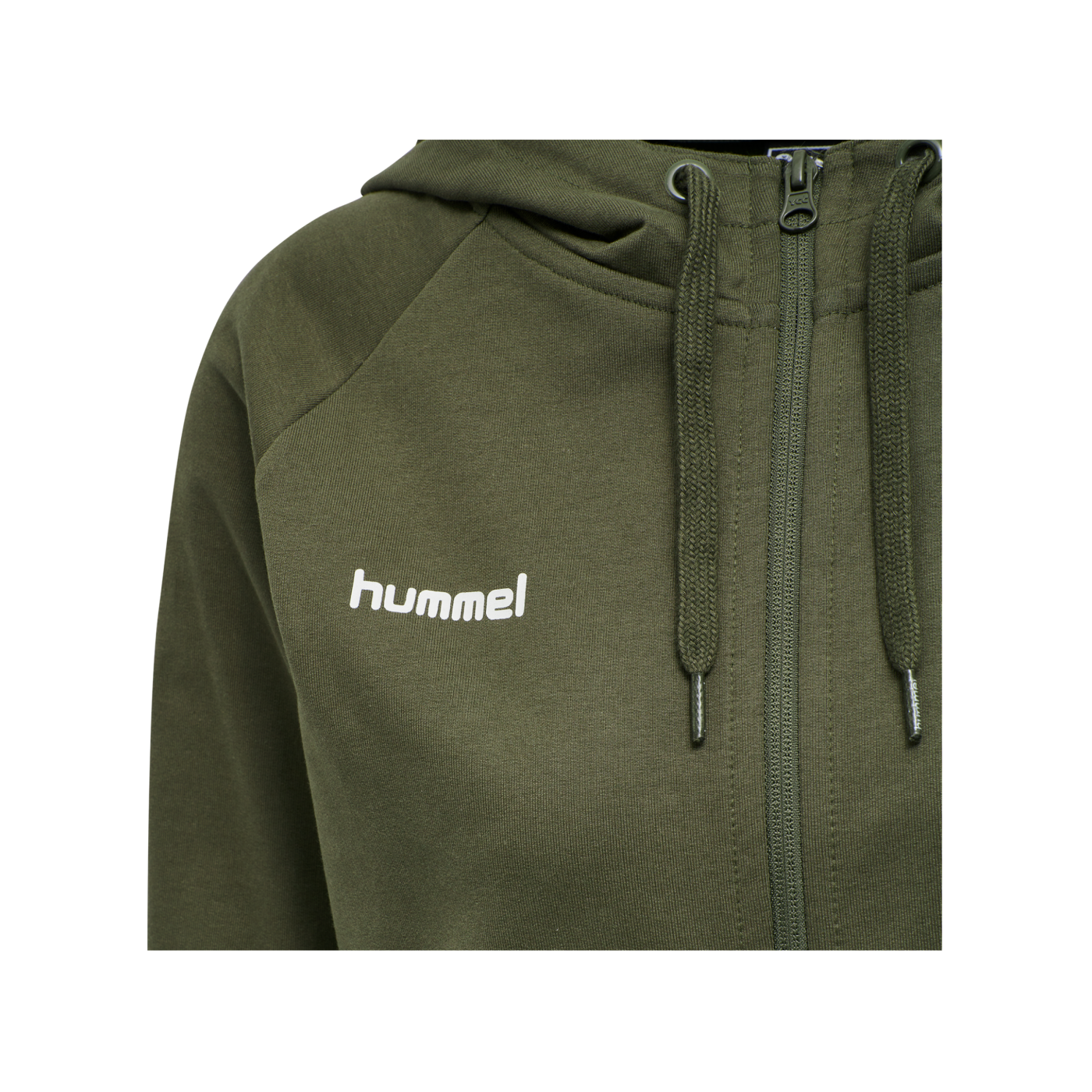 Hummel Cotton Kapuzenjacke Damen Grün F6084