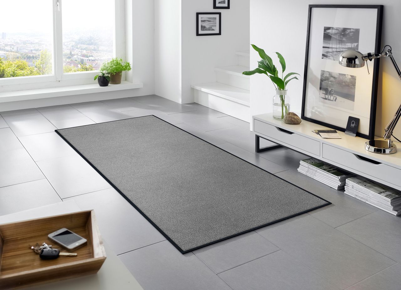 Fuma Rutschfeste Fußmatte Cool Grey 190 x 75 cm