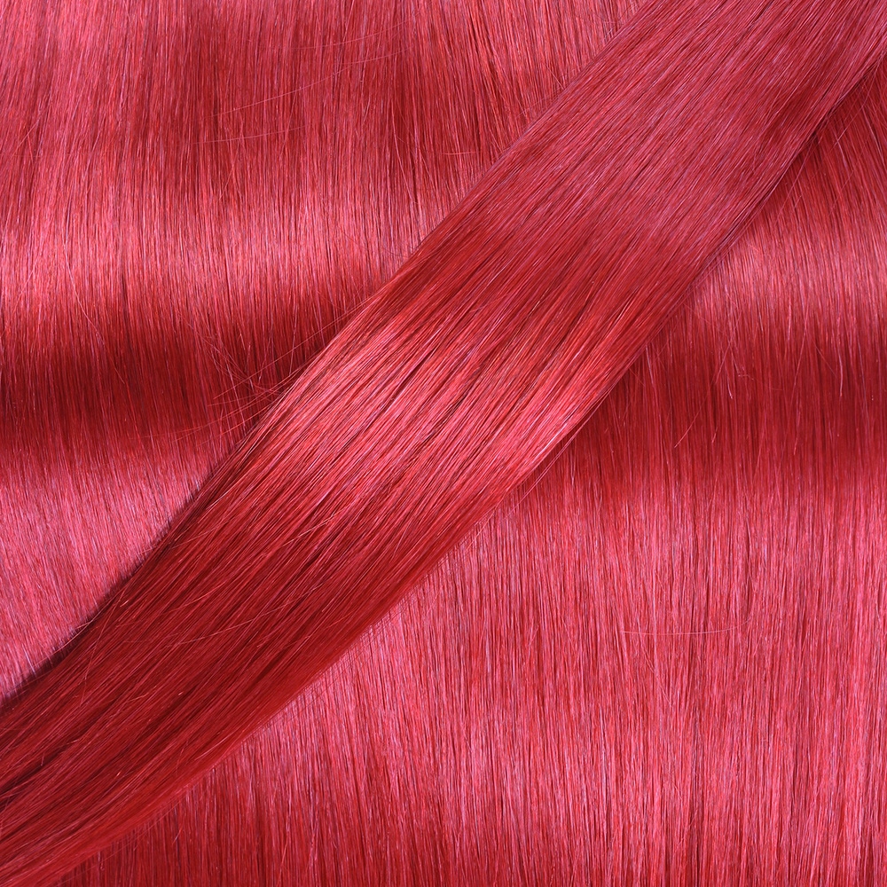 hair2heart Extensions à froid cheveux naturels #rouge 1g extensions