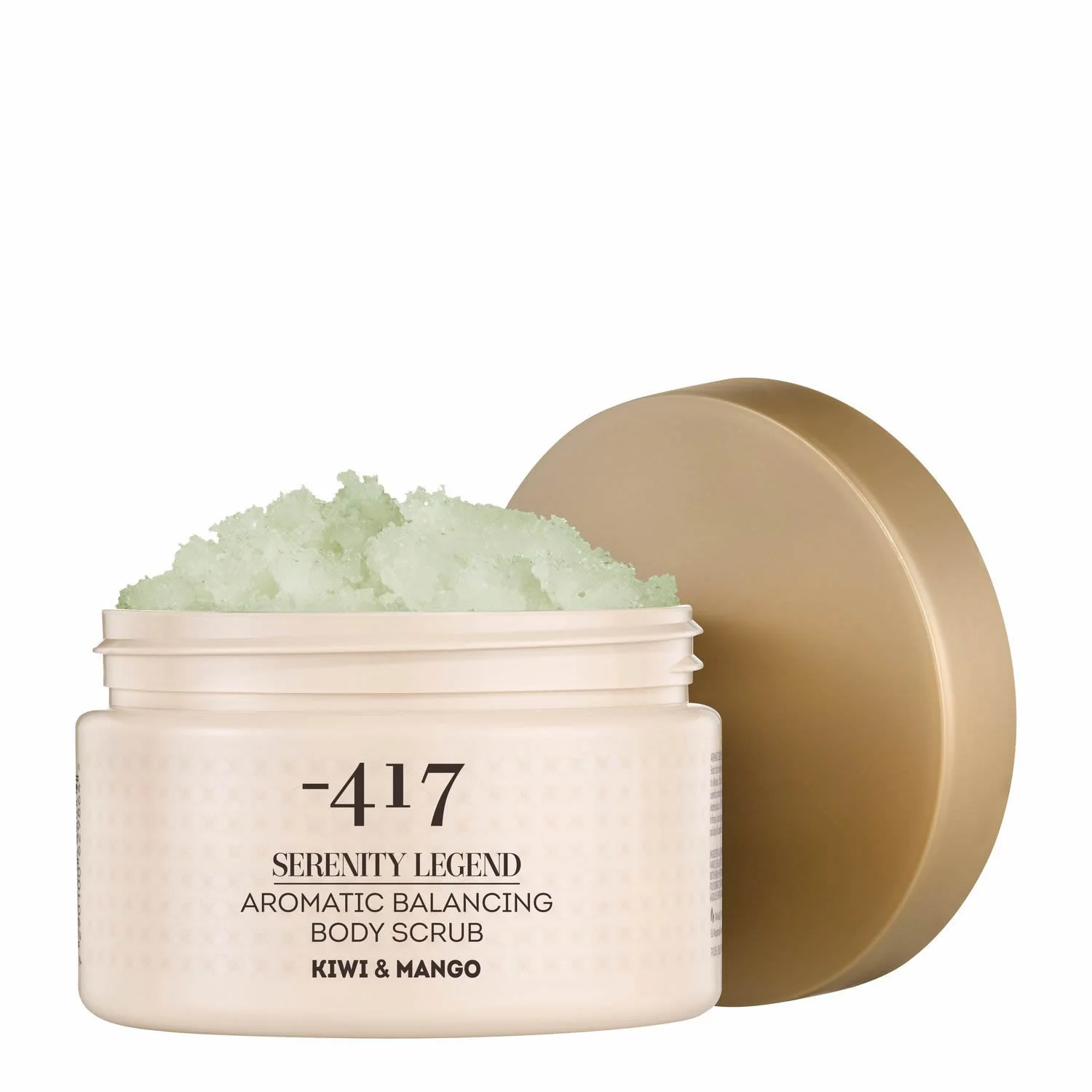 Aromatický vyrovnávajúci telový peeling Serenity Legend - kiwi a mango - exfoliačný