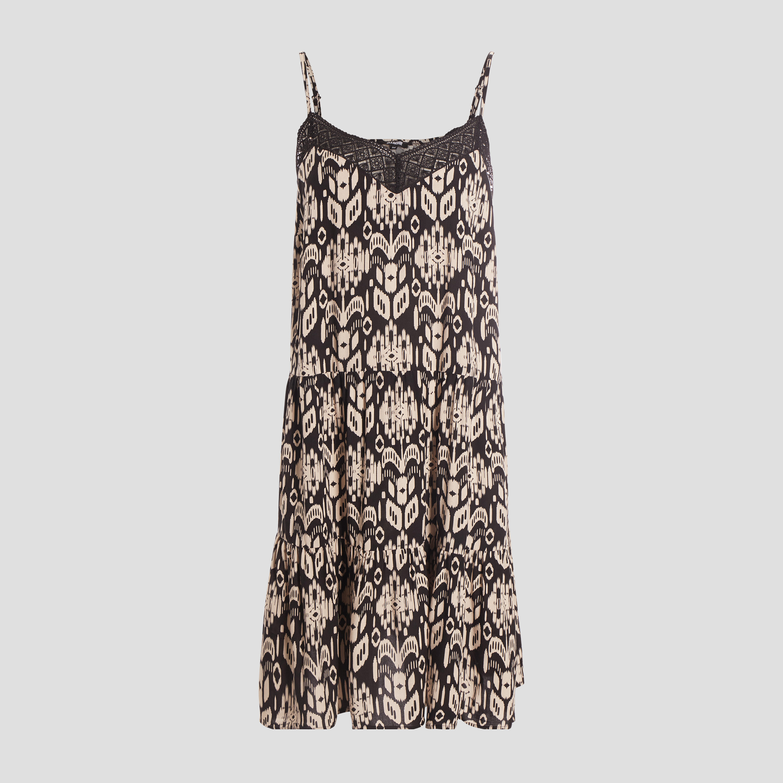 Robe droite fluide noir femme | La Halle