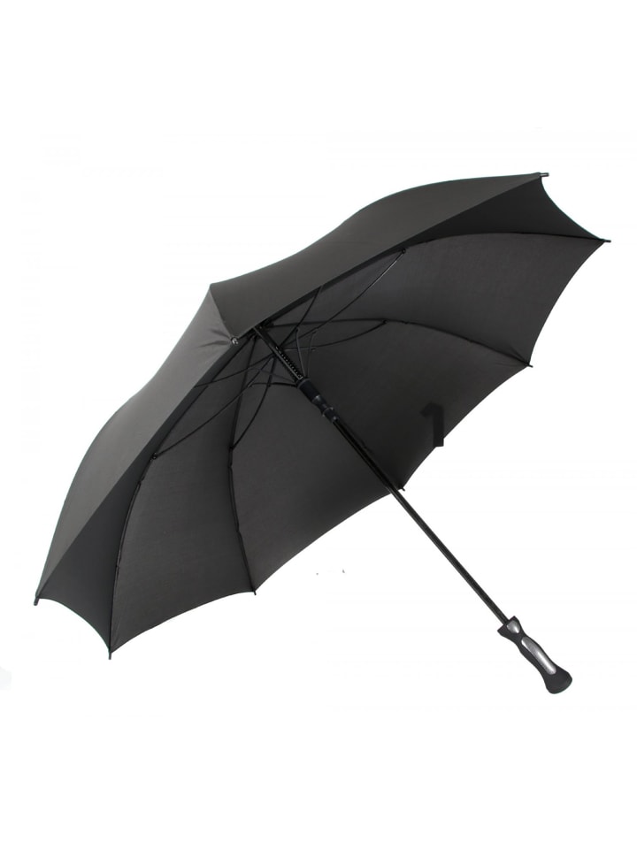 COFI 1453 Teleskop Regenschirm Schwarz ø130 cm in Schwarz günstig kaufen 130 cm