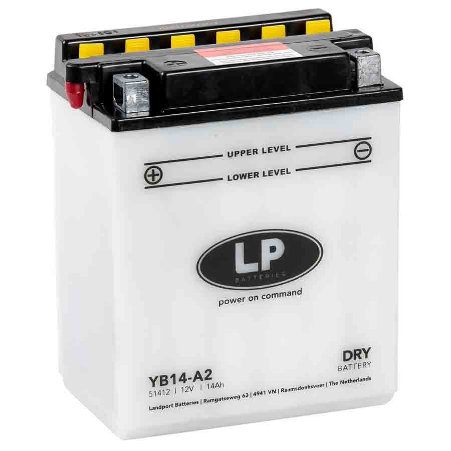 Landport YB14-A2 Motorrad Batterie inkl. Befüllung Batteriesäure, 12V, 14Ah - ATU