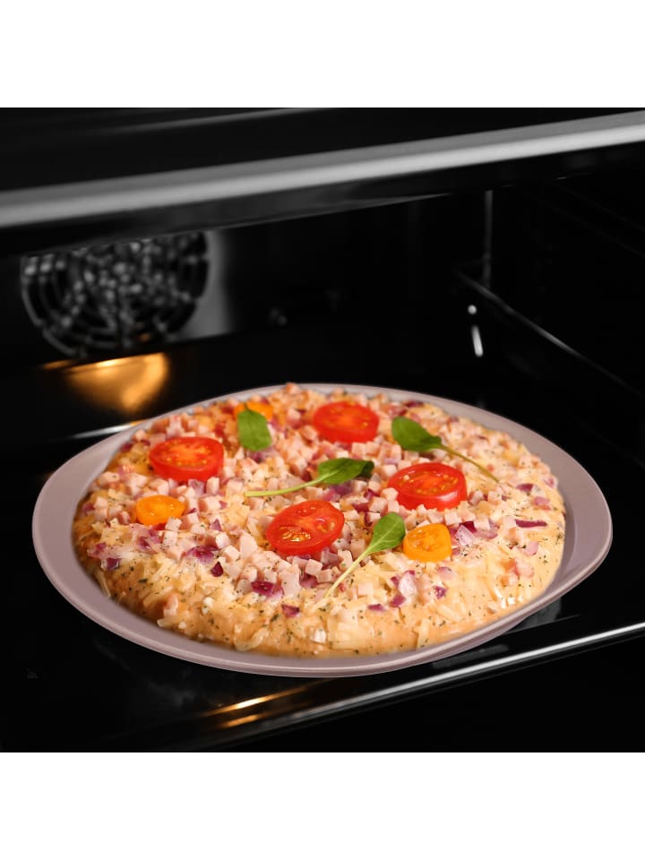 relaxdays 2 x Pizzablech in Braun - ∅ 29,5 cm günstig kaufen onesize