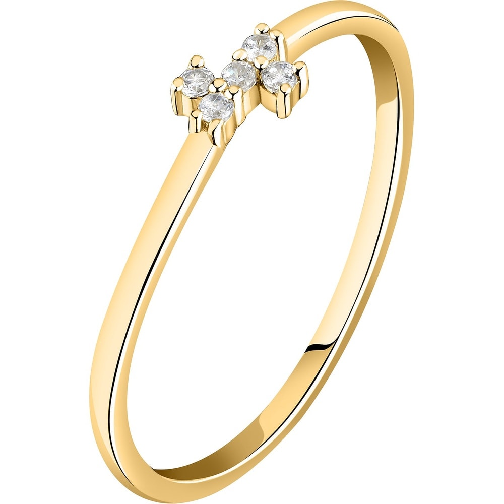 Live Diamond Bague pour femme 375 Or jaune recylé or jaune Bague