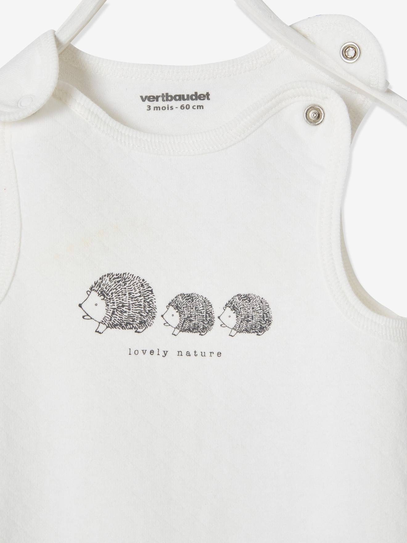 Vertbaudet 3-teiliges Baby Set LOVELY NATURE, Bio-Kollektion - wollweiß