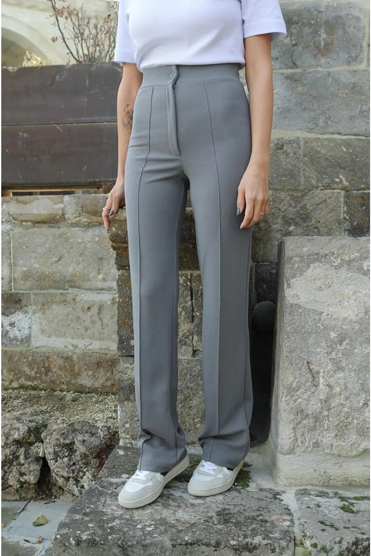 VOLT CLOTHİNG  Lycra-Hose mit weitem Bein für Damen