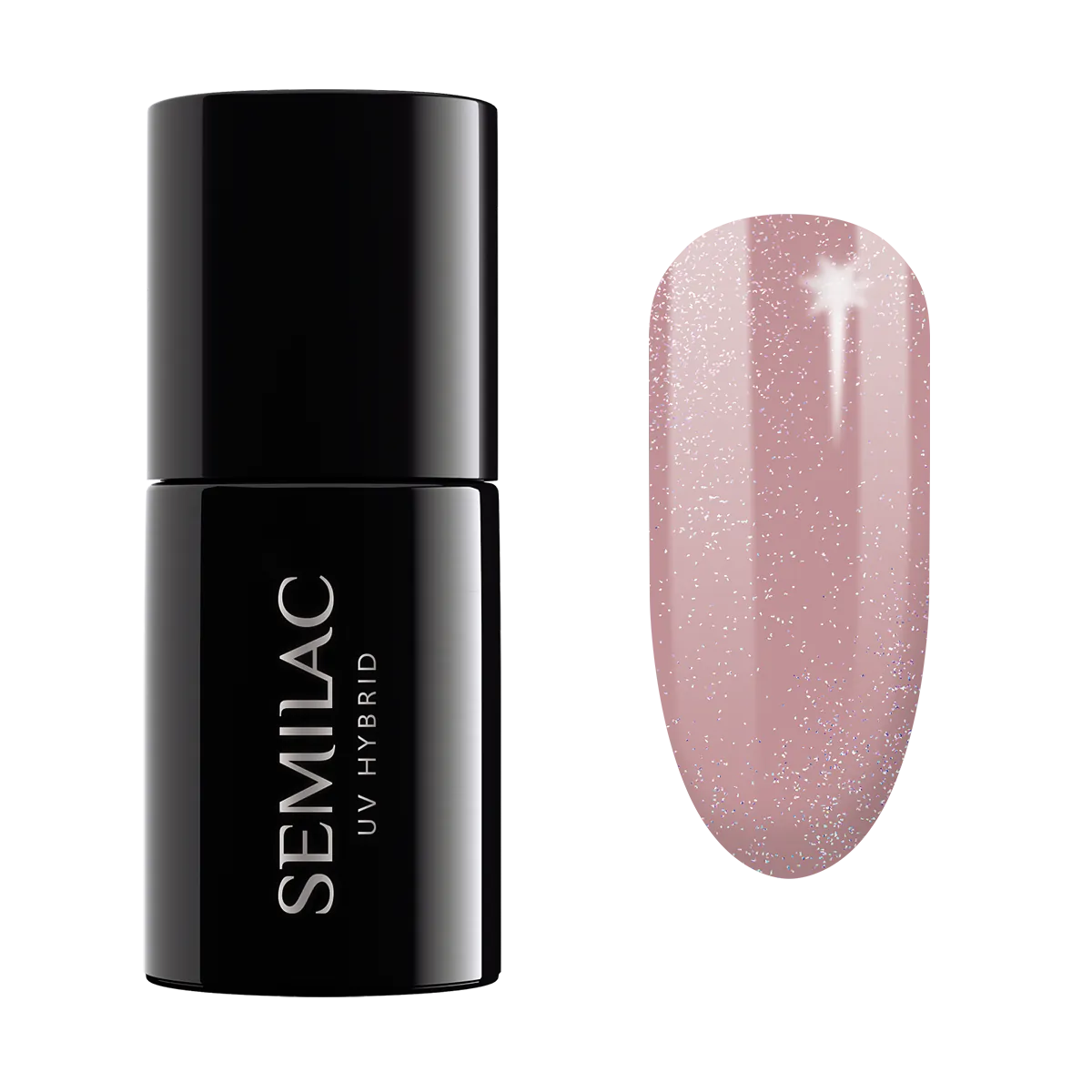 Semilac UV hibridni lak za nokte, 320 Shimmer Dust Beige