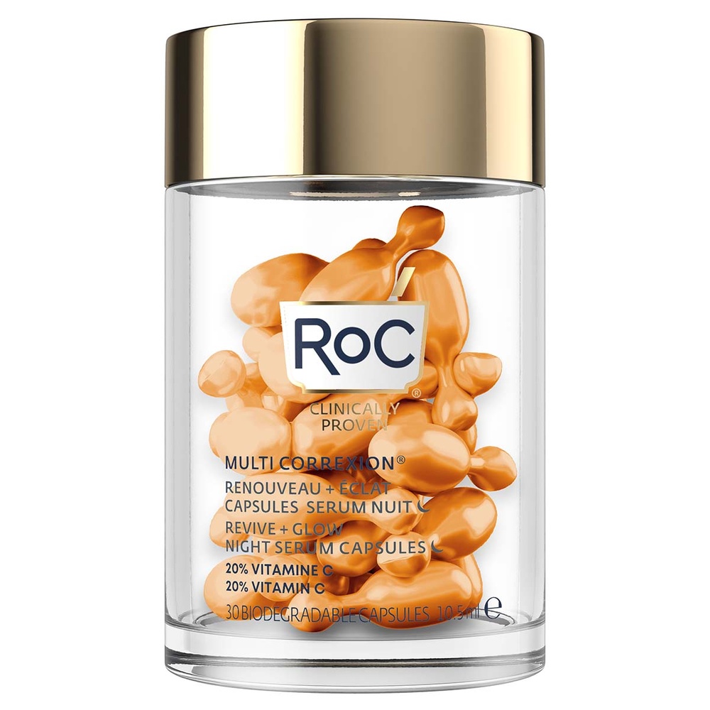 roc RoC Renouveau + Éclat Capsules Sérum Nuit 30 capsules Crème anti-âge
