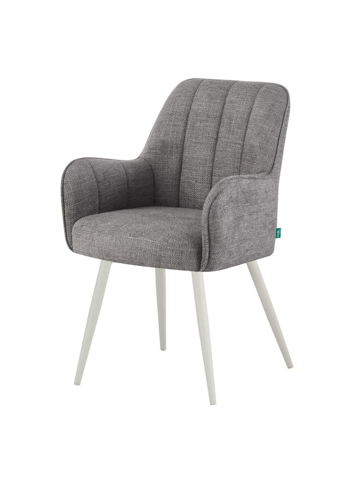 DUBI Möbel 2er-Set: Drehstuhl THOMAS-MAJA in Grau - (B)58 x (H)87 x  (T)62 cm günstig kaufen onesize