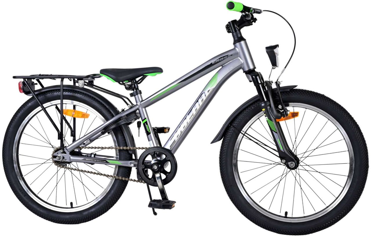 Volare Cross Kinderfahrrad - Jungen - 20 Zoll - dunkelgrau