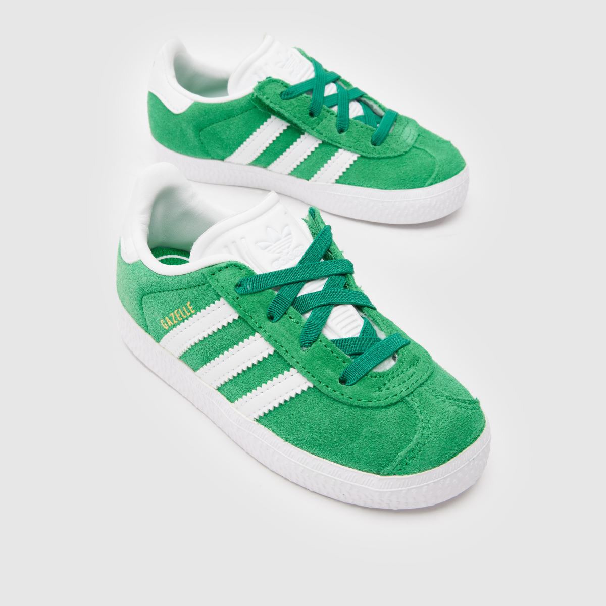 adidas gröna Gazelle Pojkar Småbarnsskor