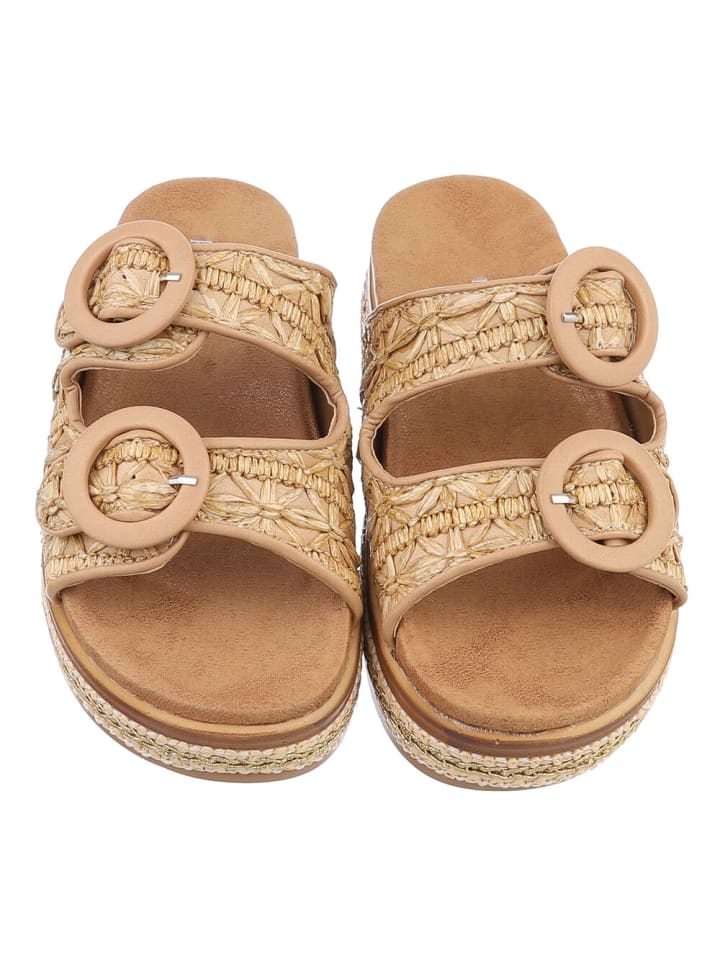Ital-Design Sandale & Sandalette in Beige günstig kaufen