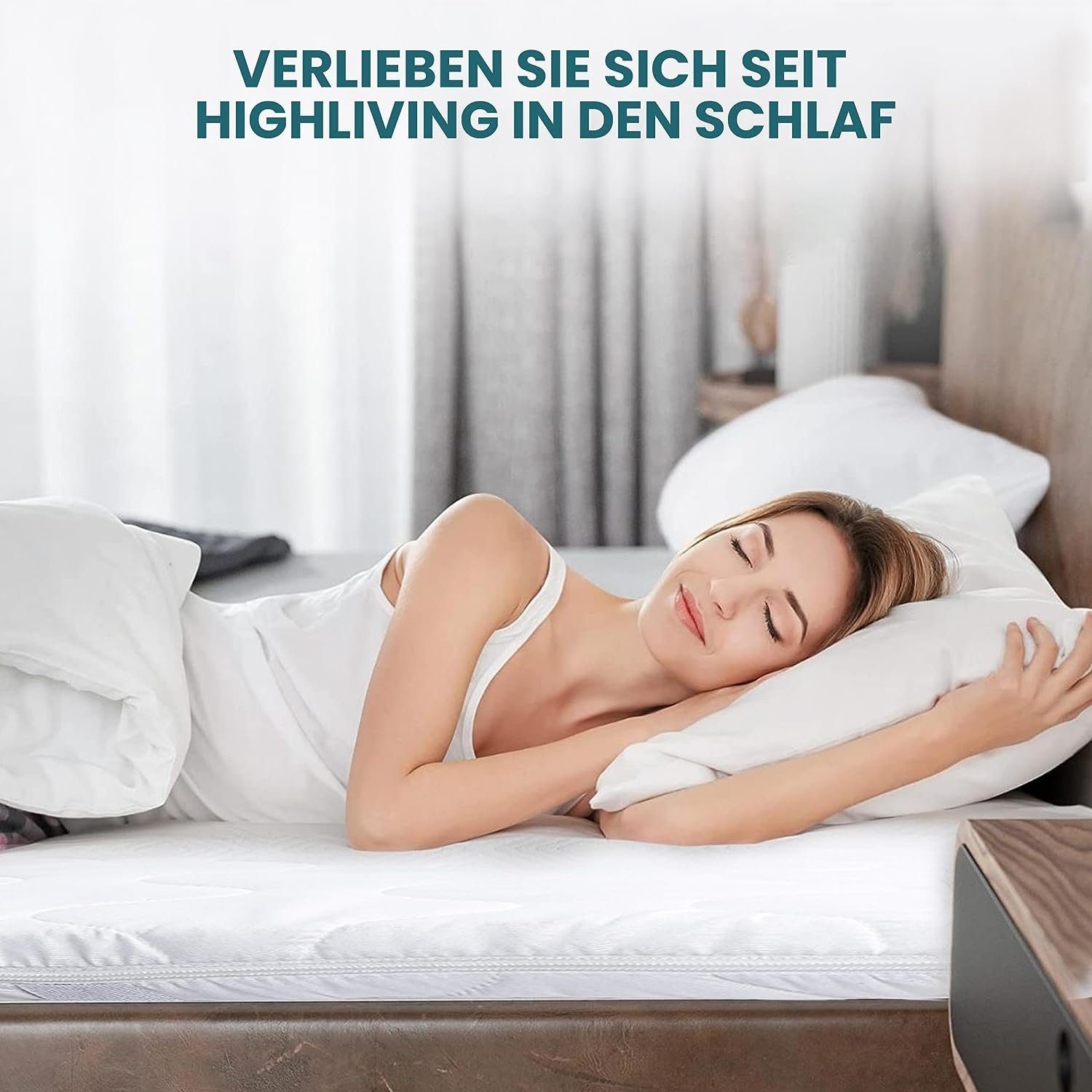 Topper Matratzentopper Memory Foam Topper für Betten, Schlafsofas, HIGH LIVING, Kaltschaum