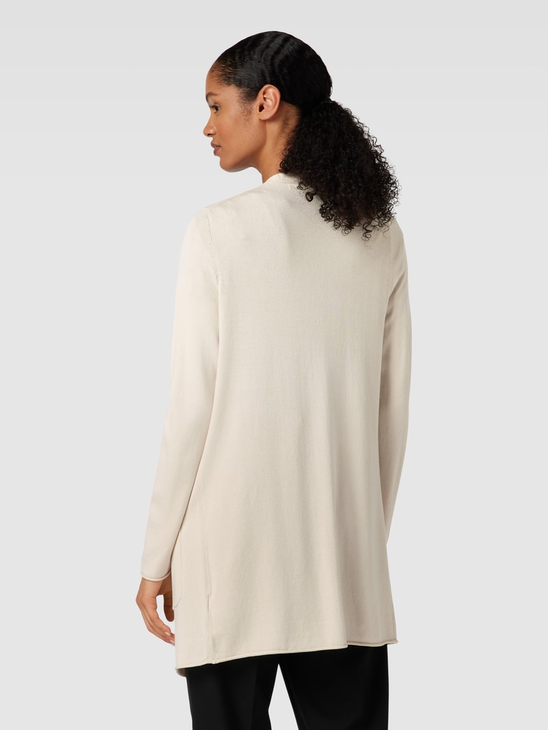 Strickjacke mit offener Vorderseite in stein