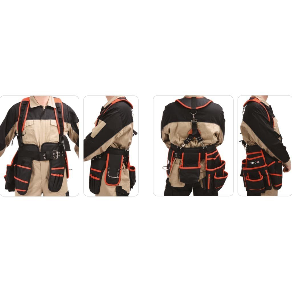 Yato Hosenträger Werkzeuggürtel mit Hosenträgern Polyester 128 cm