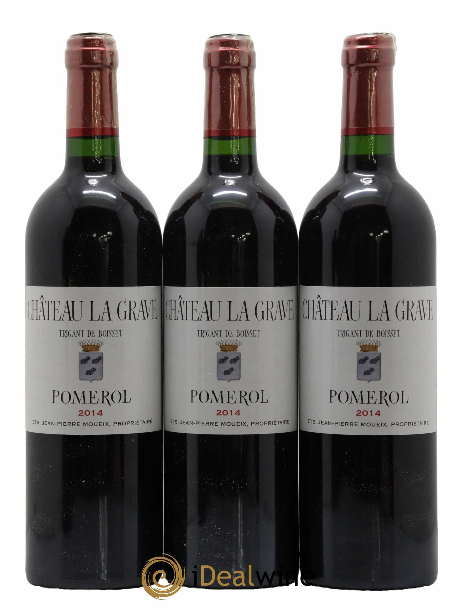 Château La Grave à Pomerol (Trigant de Boisset)  2014 - Lot de 12 Bouteilles