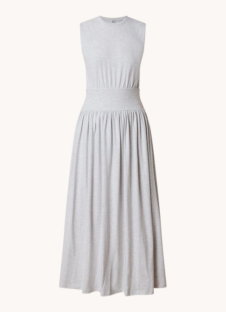 Vestido midi TOTEME de algodón orgánico con bolsillos laterales