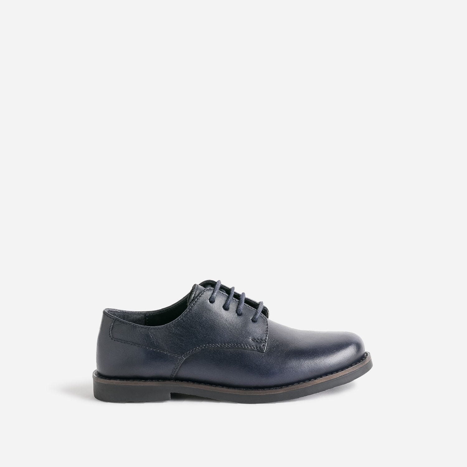 Derby BUGGY marine en cuir