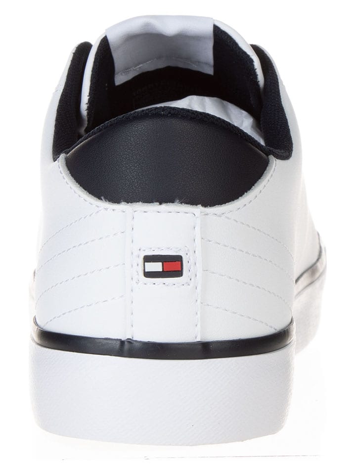 Tommy Hilfiger Shoes Leder-Sneakers in Weiß günstig kaufen
