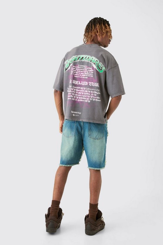 Tall lockere zerrissene Shorts