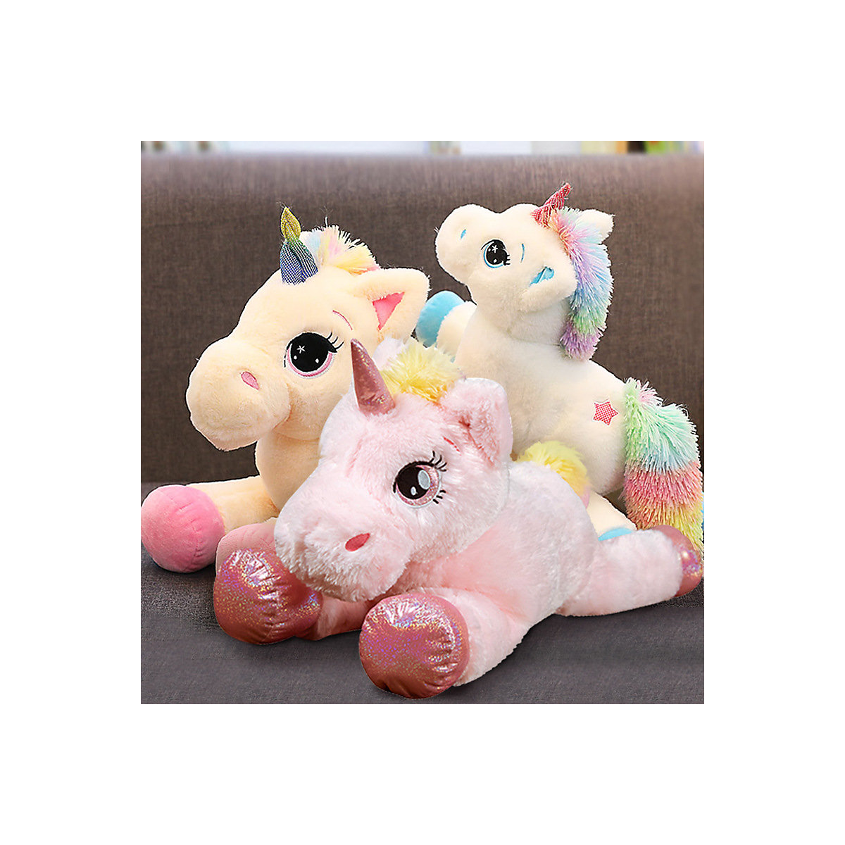 Plüschtier Einhorn Puppe Kissenpuppe