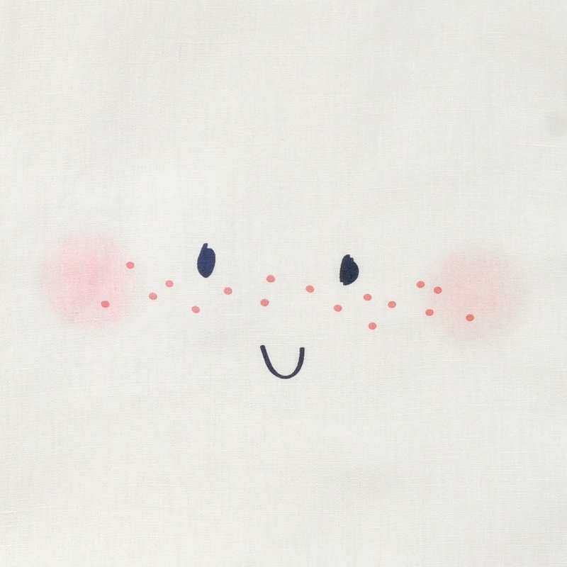 Serviette bavoir Happy Face