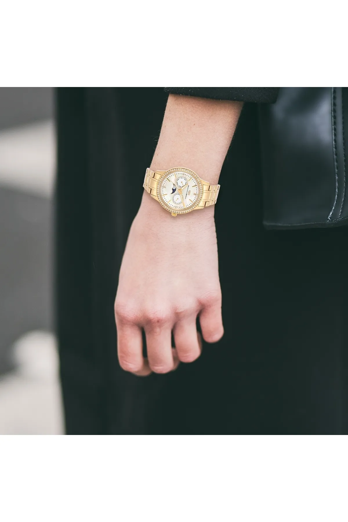 Rhodenwald & Söhne  Multifunktions Damen Multifunktionsuhr gelbgold Edelstahl gelbgold