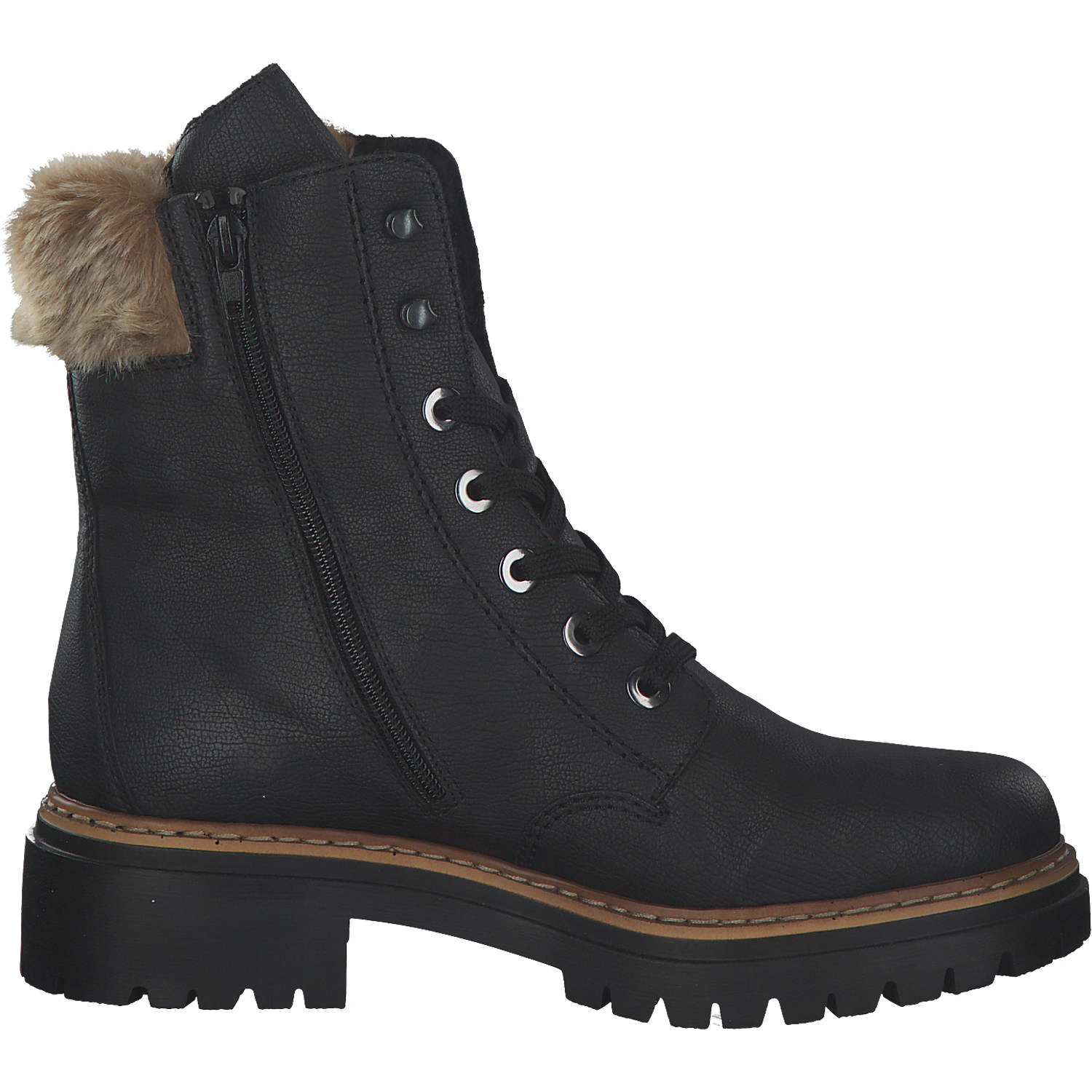 Rieker 72630, Stiefeletten, Damen, Schwarz
