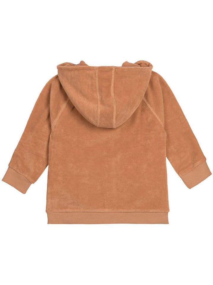 Lässig Sweatjacke in Hellbraun günstig kaufen