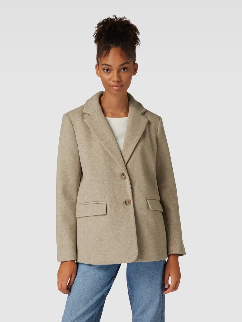 Blazer mit Knopfverschluss Modell 'WEMBLEY' in taupe