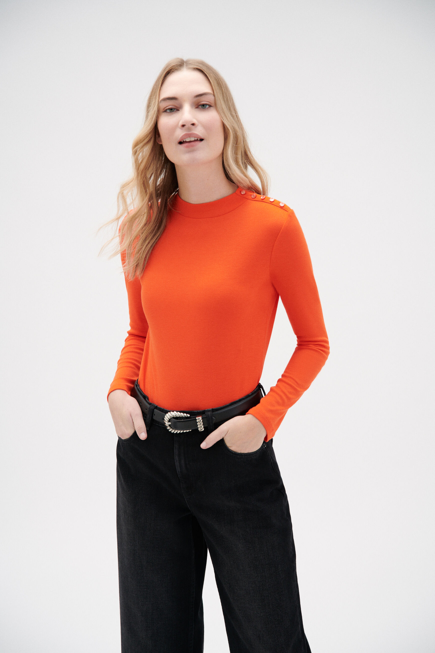 t-shirt liviana orange femme