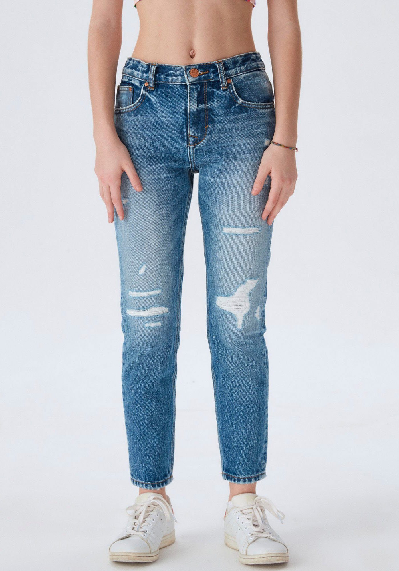 LTB Destroyed-Jeans ELIANA in trendy Ankle-Länge, for GIRLS