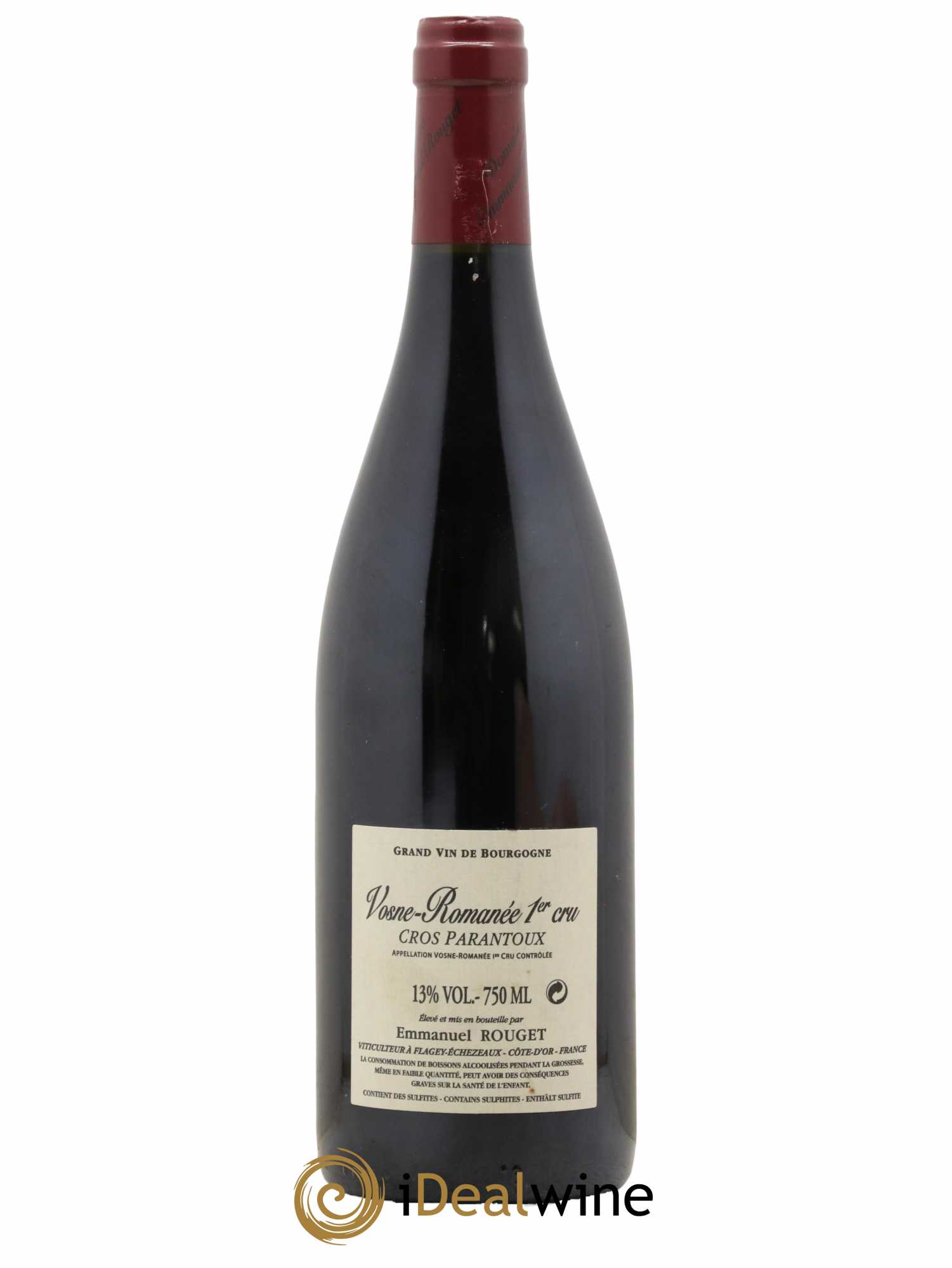 Vosne-Romanée 1er Cru Cros Parantoux Emmanuel Rouget  2013 - Lot de 1 Bouteille