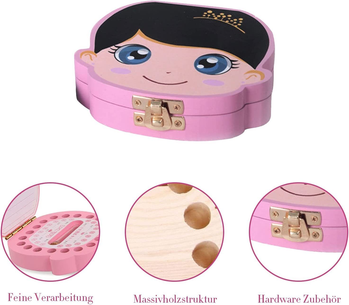 zggzerg Zahndose Zggzerg Zahndose Milchzähne,Zahnbox für Milchzähne Junge Personalisiert,Zahnbox für Milchzähne Junge,Zahnbox Milchzähne Mädchen,Zahnbox Holz Milchzähne Box