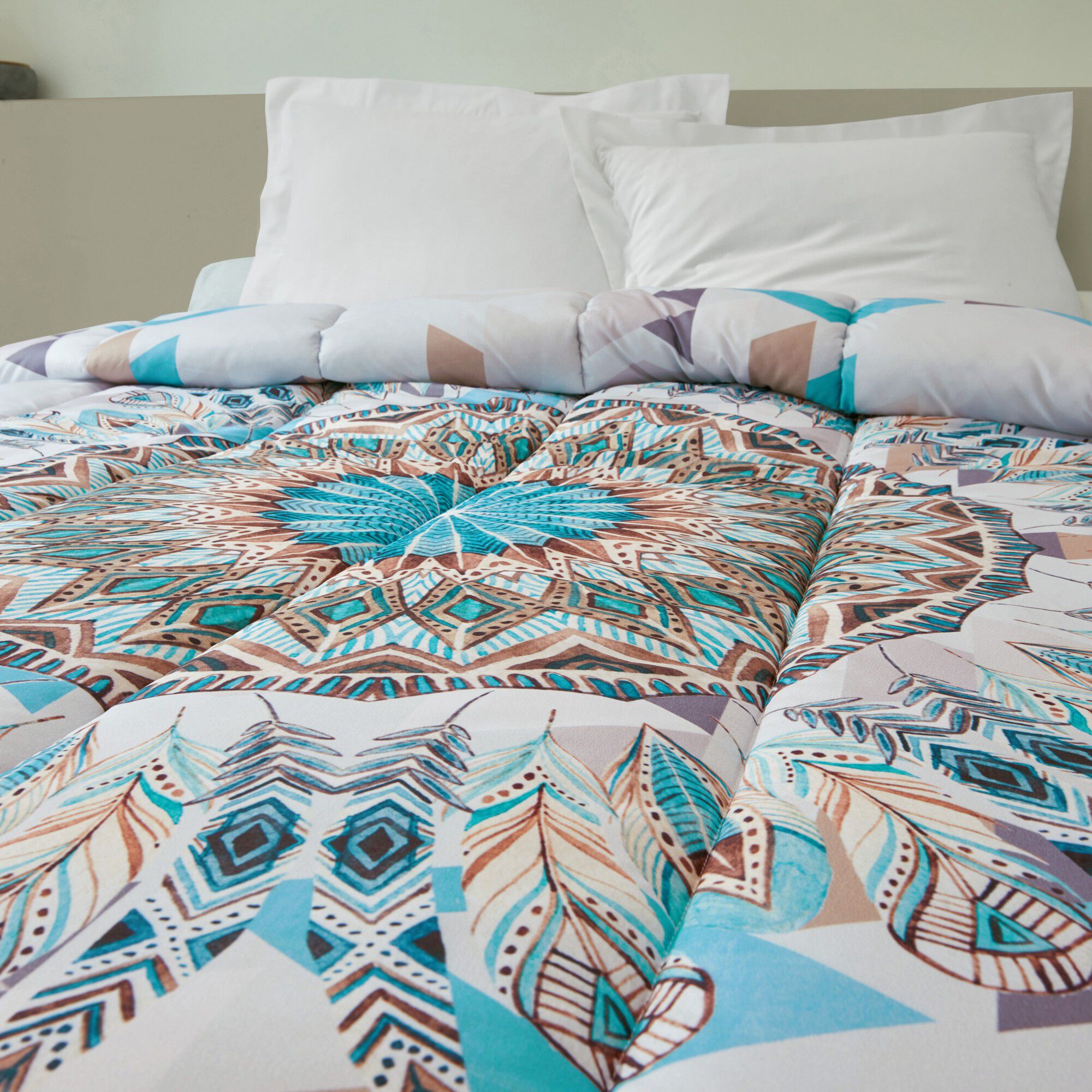 Couette microfibre imprimé Attrape-rêves 400g/m²