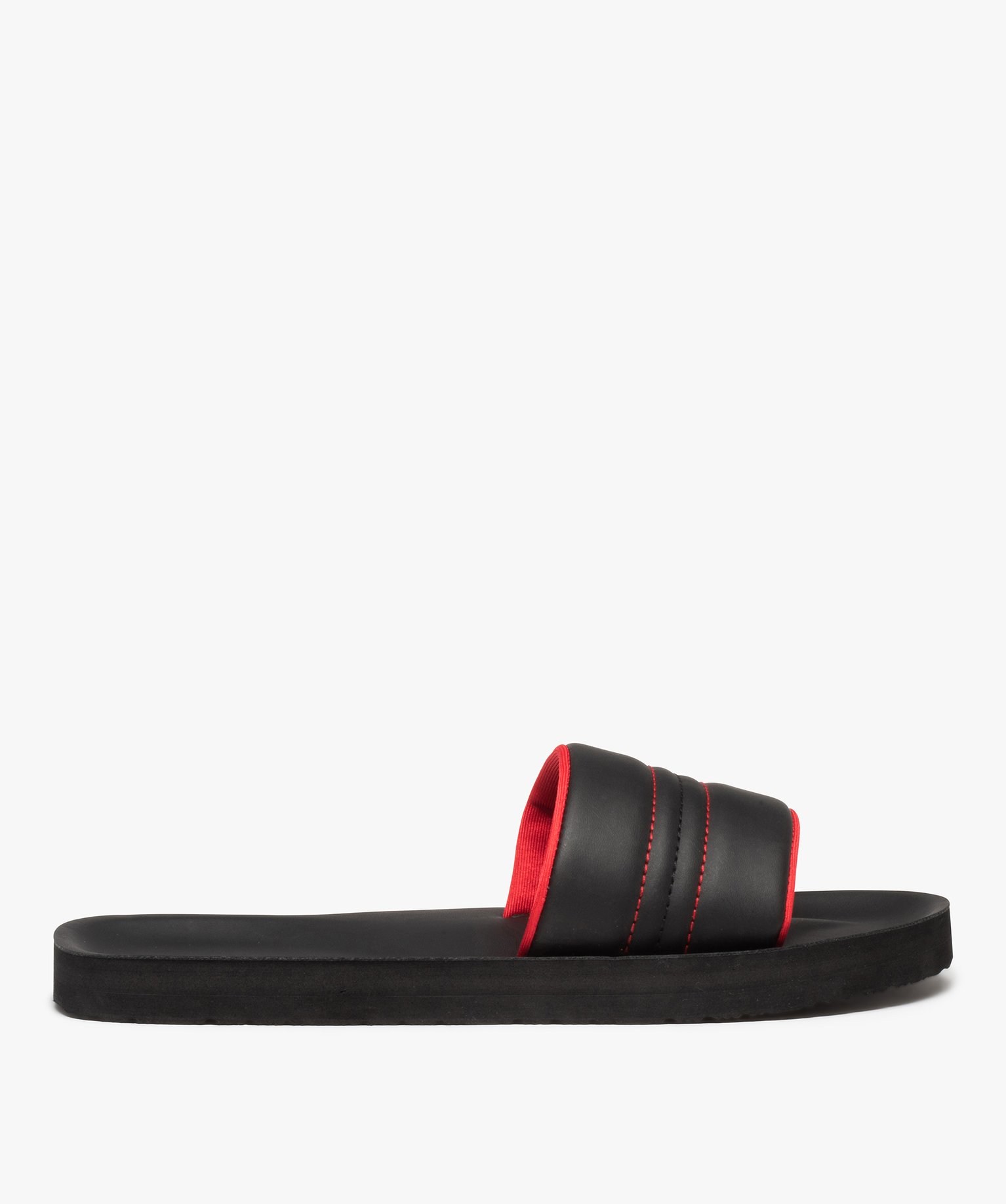Mules de piscine homme bicolores - Isotoner noir | GEMO