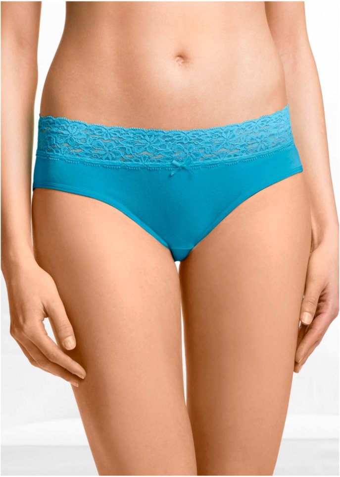Slip mit Spitze (5er Pack)