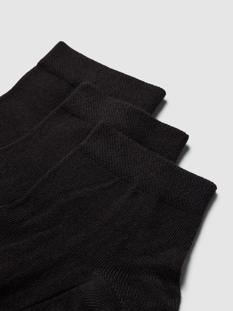 Socken mit Stretch-Anteil im 3er-Pack in schwarz