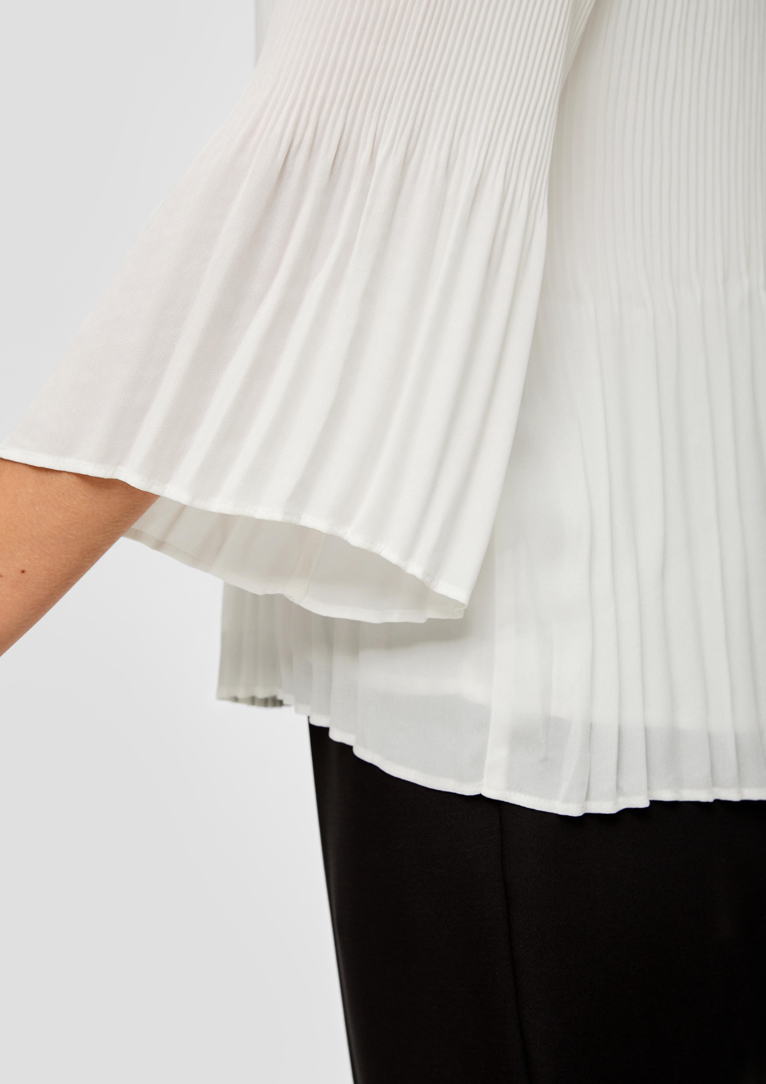 Bluse mit Plisseefalten  2138013-0200
