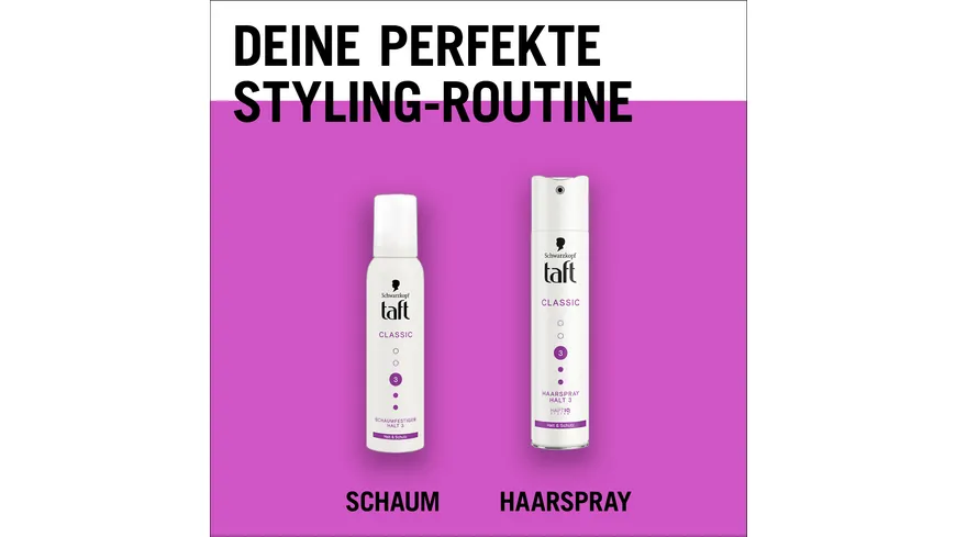TAFT Schaumfestiger Classic Halt & Schutz 150ml Haltegrad 3 - mittlerer Halt 150 ml