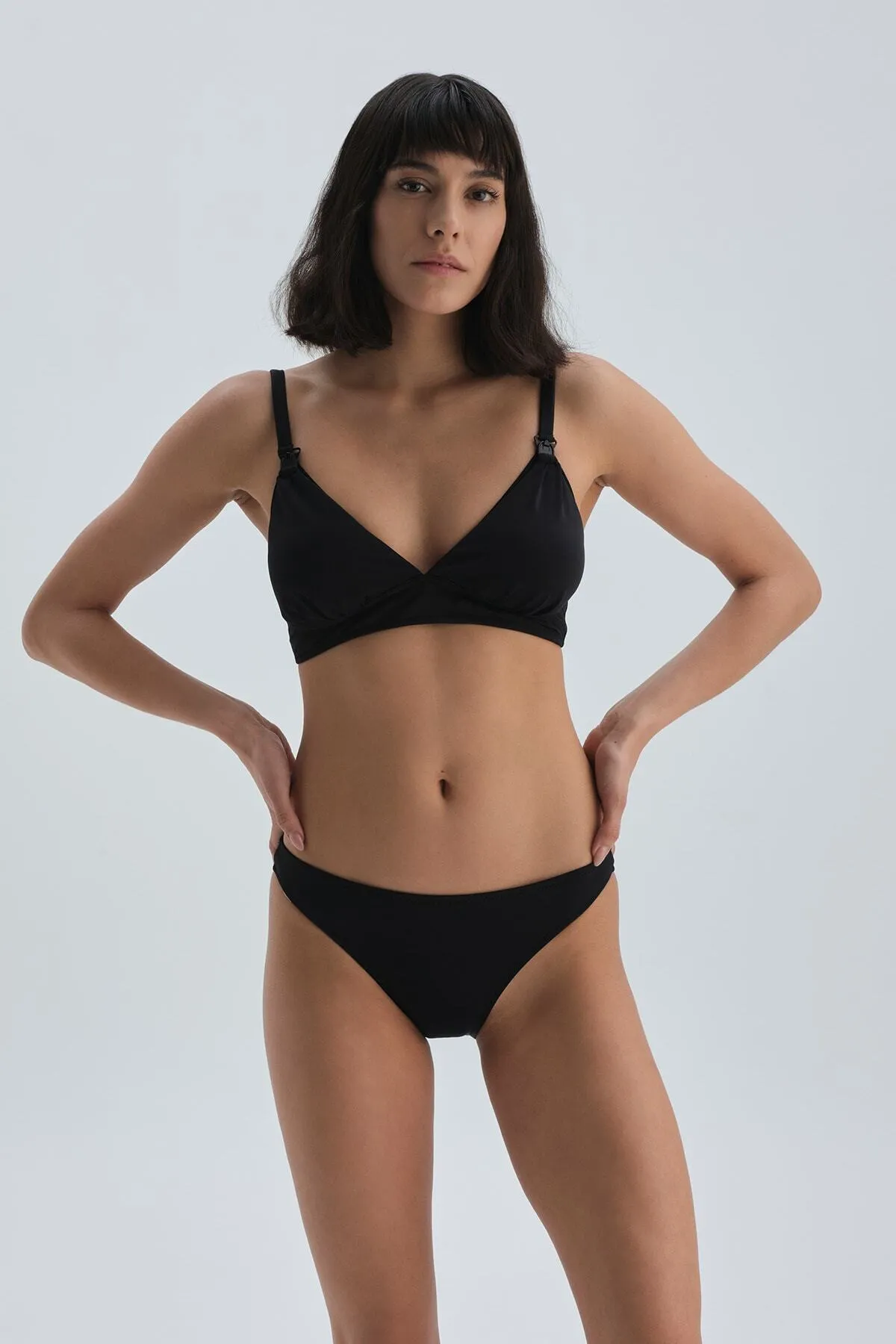Dagi  Schwarzes Still-Bikinioberteil