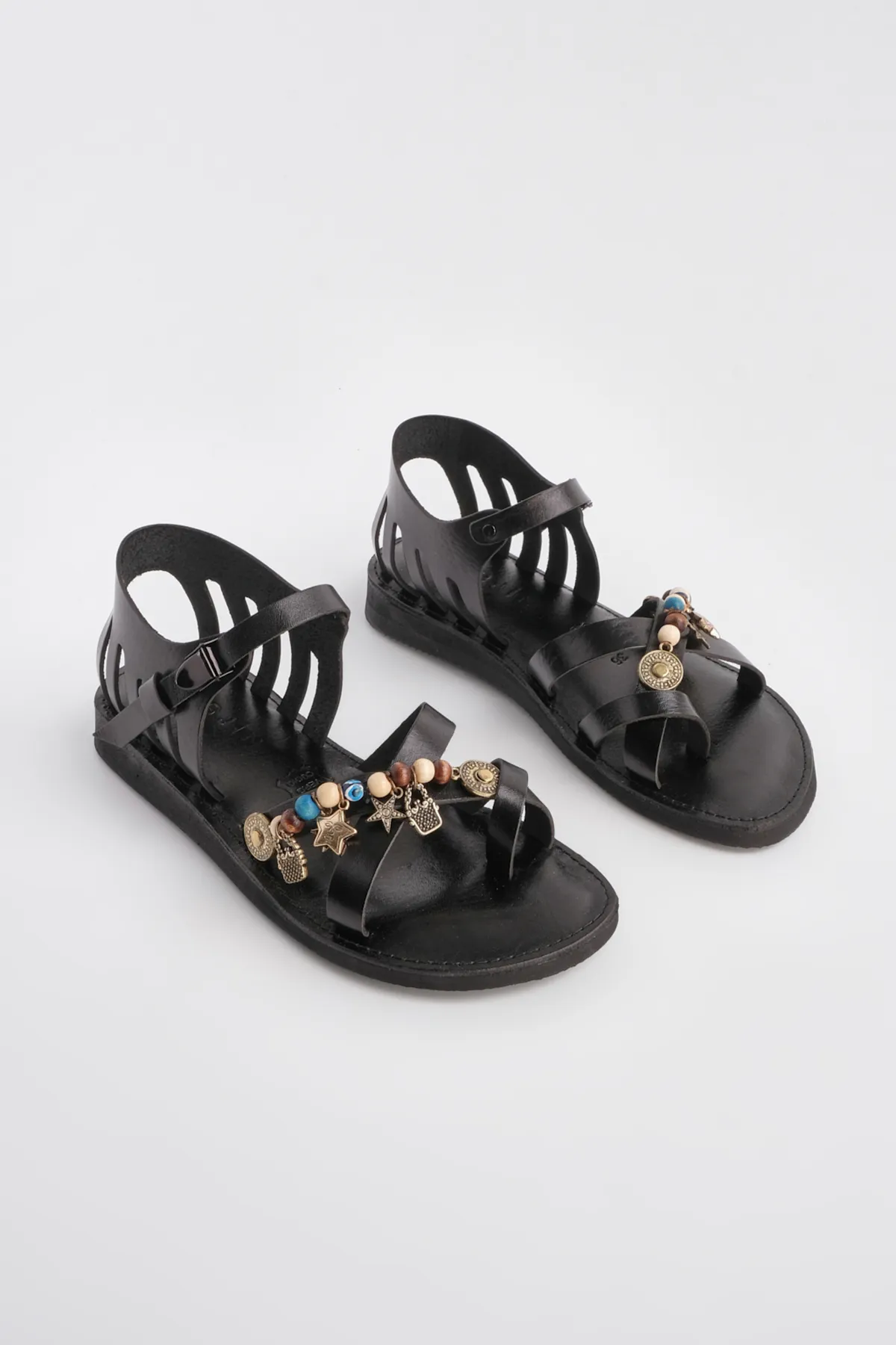 Marjin  Sandalette - Schwarz - Flacher Absatz