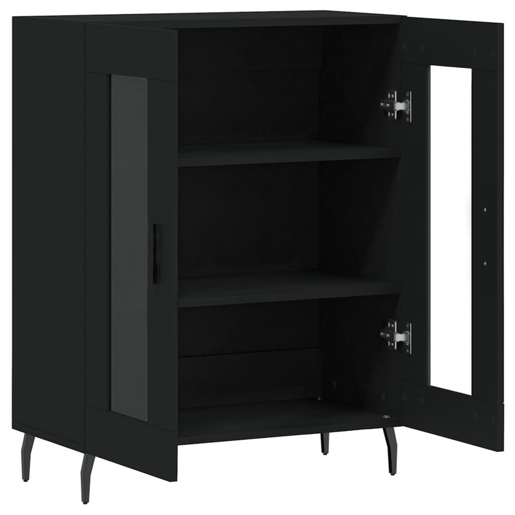 vidaXL Sideboard Sideboard Schwarz 69,5x34x90 cm Holzwerkstoff (1 St)