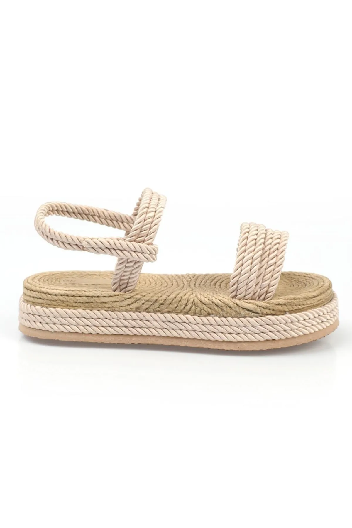 Capone Outfitters  Capone Wedge Heel Stringed Skin Damenhausschuhe